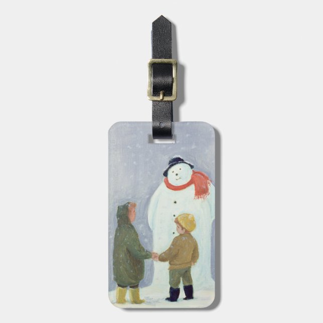 The Snowman Luggage Tag (Front Vertical)