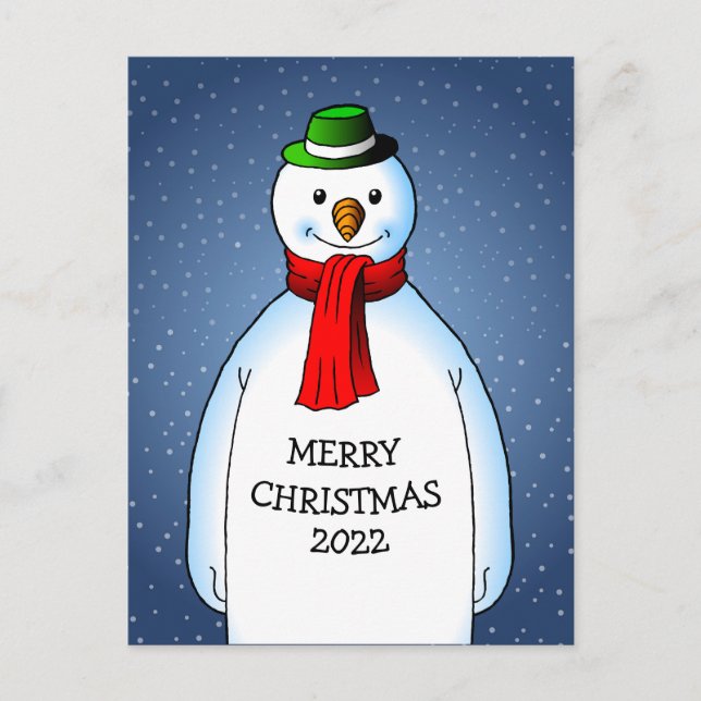 The Snowman on a Christmas Post Card (Front)