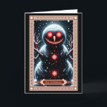 The Snowman Tarot Card<br><div class="desc">Dark Fantasy Christmas Tarot Card: The Snowman Tarot Card. Fun,  dark matching designs. Find the perfect one for everyone you know!</div>
