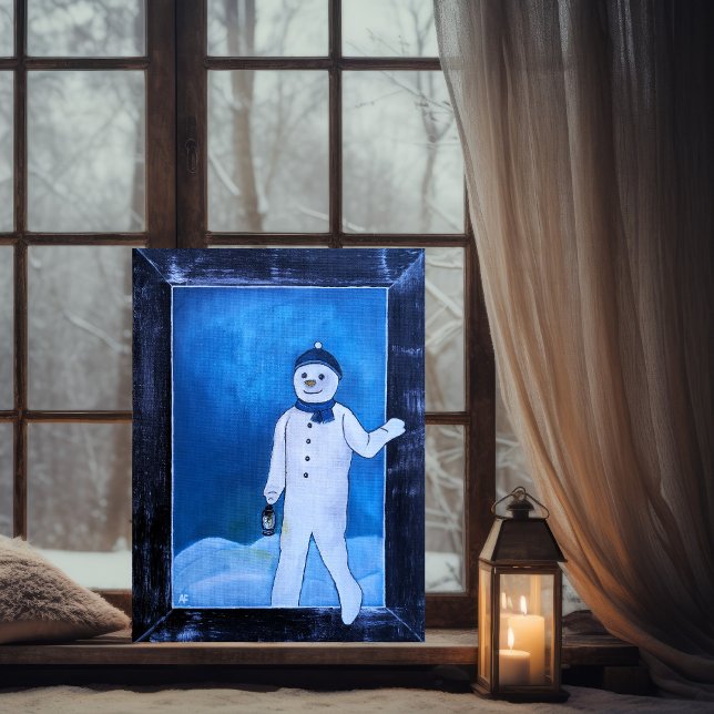 The Snowman's Escape Painting by Alfred Fox Card (Creator Uploaded)