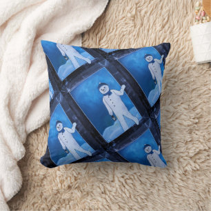 The Snowman's Escape Painting by Alfred Fox Cushion