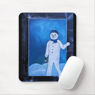 The Snowman's Escape Painting by Alfred Fox Mouse Mat