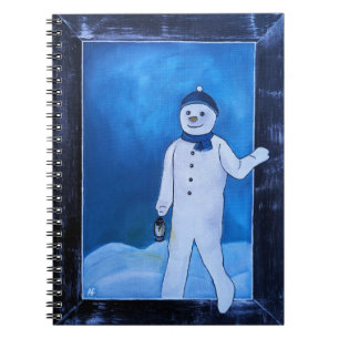 The Snowman's Escape Painting by Alfred Fox Notebook