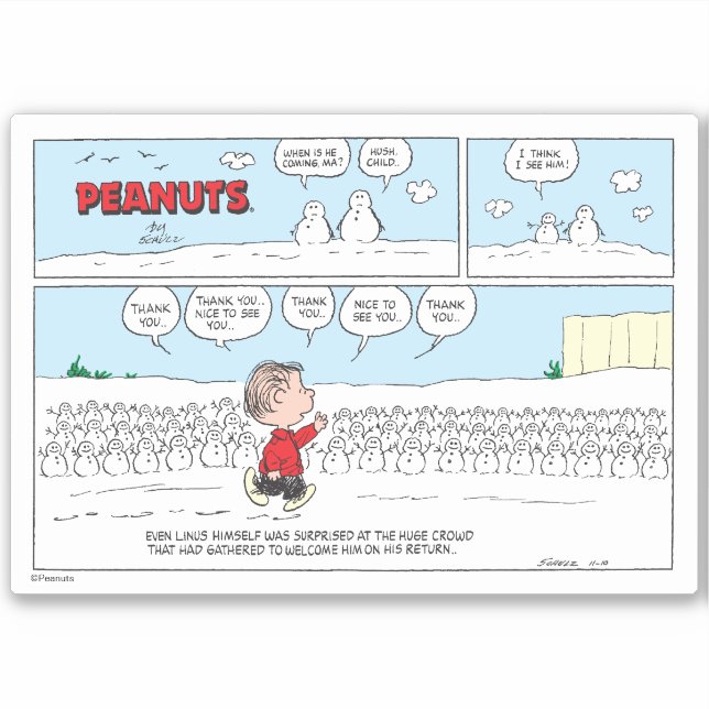 The Snowmen Welcome Linus (Front)