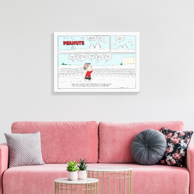 The Snowmen Welcome Linus Canvas Print (Insitu(LivingRoom))