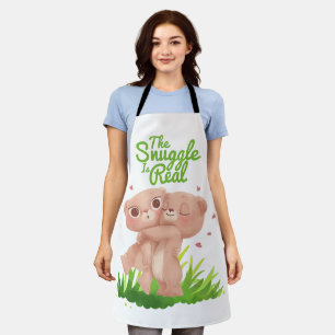 The Snuggle is Real Cute Bear Hugs Apron