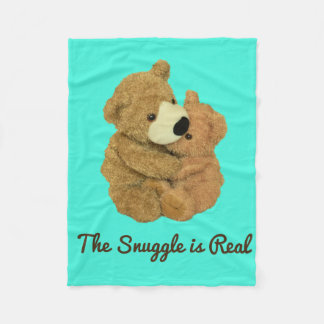 The Snuggle is Real Fleece Blanket