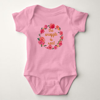 The Snuggle Is Real Funny Baby Tutu Bodysuit