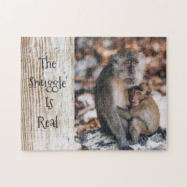The Snuggle Is Real Personalised Puzzle (Horizontal)