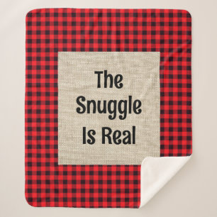 The Snuggle Is Real Sherpa Blanket