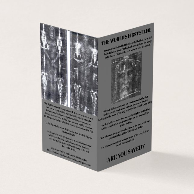 The Sober Warning Business Card (Outside)