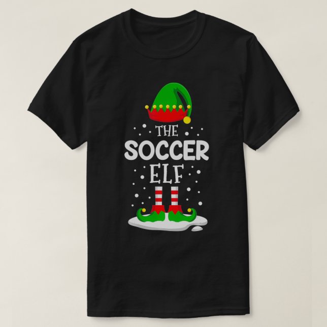 The Soccer Elf Christmas Family Matching Costume P T-Shirt (Design Front)