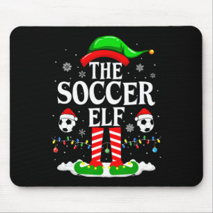 The Soccer Elf Funny Family Christmas Soccer Mouse Mat