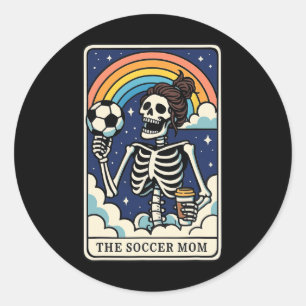 The Soccer Mum Tarot Card _1  Classic Round Sticker