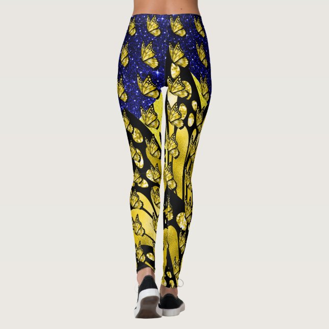The Social Butterfly Pop Fashion Leggings (Back)