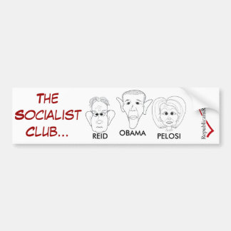 THE SOCIALIST CLUB BUMPER STICKER