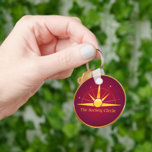 The Society Circle Keychain