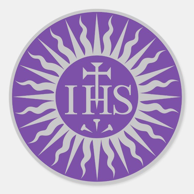 The Society of Jesus - Jesuit Classic Round Sticker (Front)