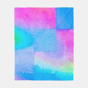 The soft Art nice Color splashes. Surface design s Fleece Blanket