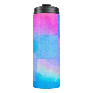 The soft Art nice Color splashes. Surface design s Thermal Tumbler