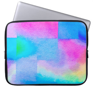 The soft Art nice Colour splashes. Surface design  Laptop Sleeve