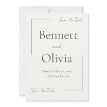 The Soft Season Wedding Save The Date 