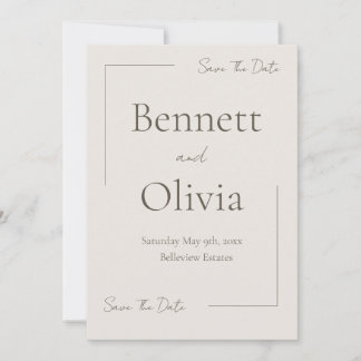 The Soft Season Wedding Save The Date 