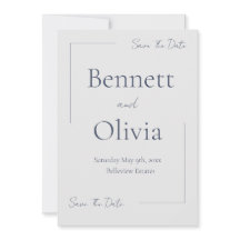 The Soft Season Wedding Save The Date 