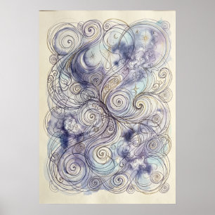 The Soft Spiral of Ancestral Light Wall Art