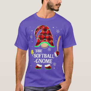 The Softball Gnome 2022 Christmas Pajama Matching  T-Shirt
