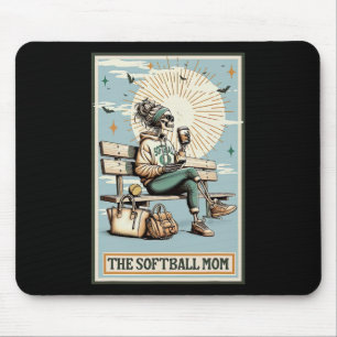 The Softll Mom Tarot Card Skeleton Coffee Mothers Mouse Mat