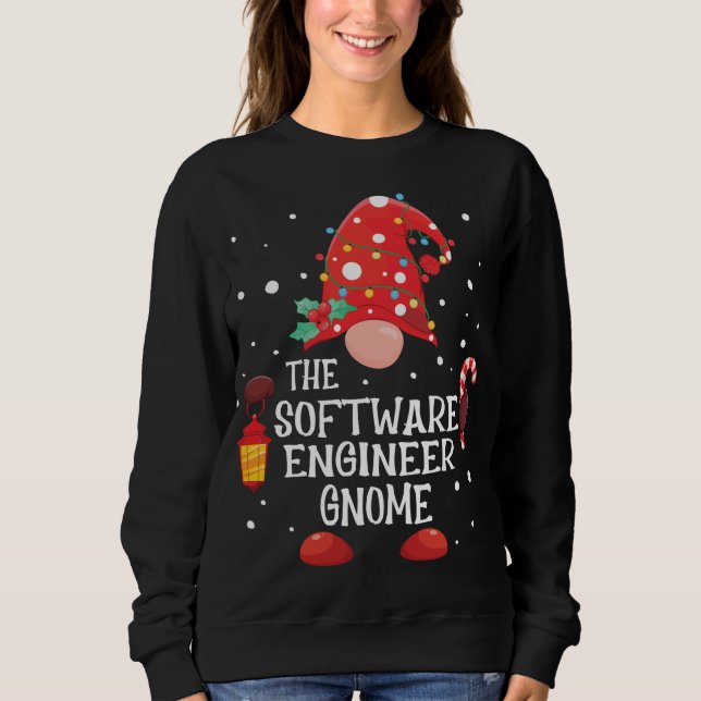 The Software Engineer Gnome Matching Family Christ Sweatshirt (Front)