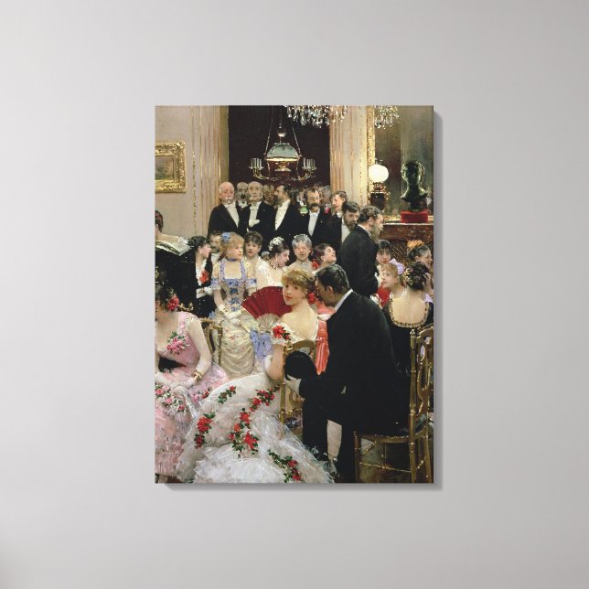The Soiree, c.1880 Canvas Print (Front)