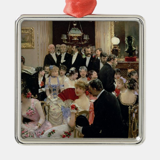 The Soiree, c.1880 Metal Tree Decoration (Front)