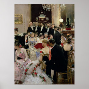 The Soiree, c.1880 Poster