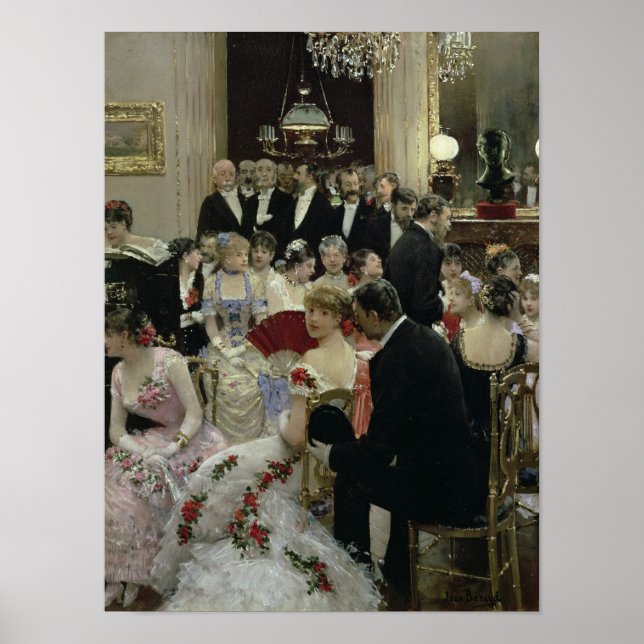 The Soiree, c.1880 Poster (Front)