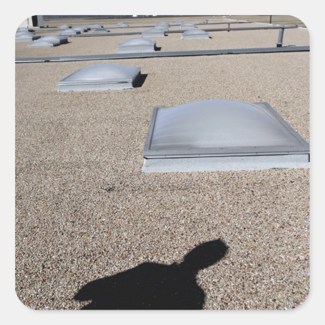 The solar day lighting system square sticker (Front)