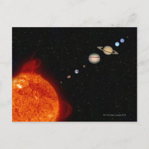 The Solar System 2 Postcard