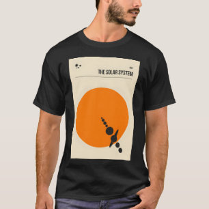 The Solar System Minimal Planets and Sun Travel Po T-Shirt