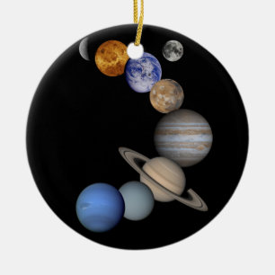 The solar system range our planets ceramic tree decoration
