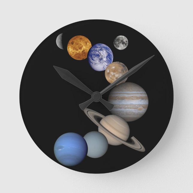 The solar system range our planets round clock (Front)