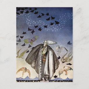 The Soldier Whistled and a Flock of Birds Came Postcard