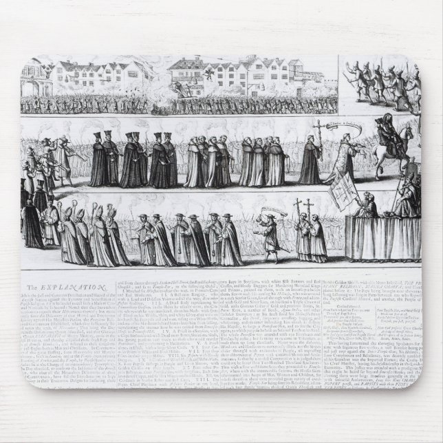 The Solemn Mock Procession Mouse Mat (Front)