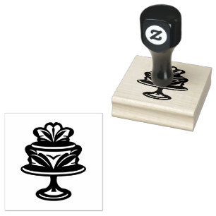 the solid cake rubber stamp
