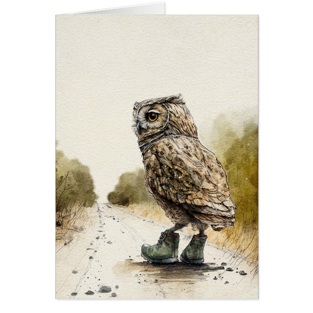 The Solitary Walk Greeting Card (Front)