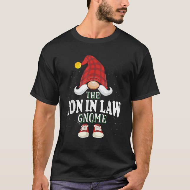The Son In Law Gnome Family Christmas Pajama  T-Shirt (Front)