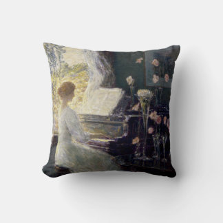The Sonata by Frederick Childe Hassam Cushion