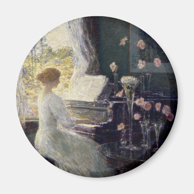 The Sonata by Frederick Childe Hassam Magnet (Front)