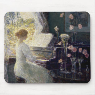 The Sonata by Frederick Childe Hassam Mouse Mat