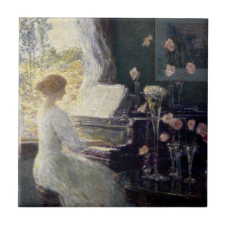 The Sonata by Frederick Childe Hassam Tile